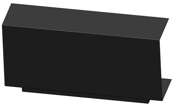 InFire - Beépíthető BIO kandalló 100x45 cm 3kW fekete