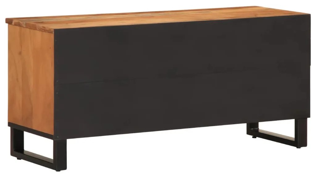 tömör akácfa TV-szekrény 100 x 34 x 46 cm