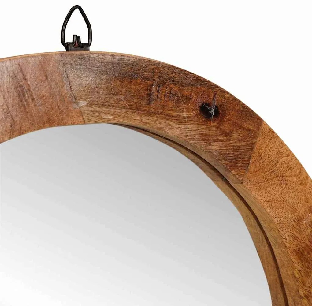 Öltözködőasztal polcokkal Barna 90 x 76 x 45 cm tömör mangófa