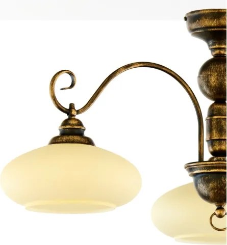 BRILAGI - Felületre szerelhető csillár MOLLERO 3xE27/15W/230V Ø 84 cm bronz/patina