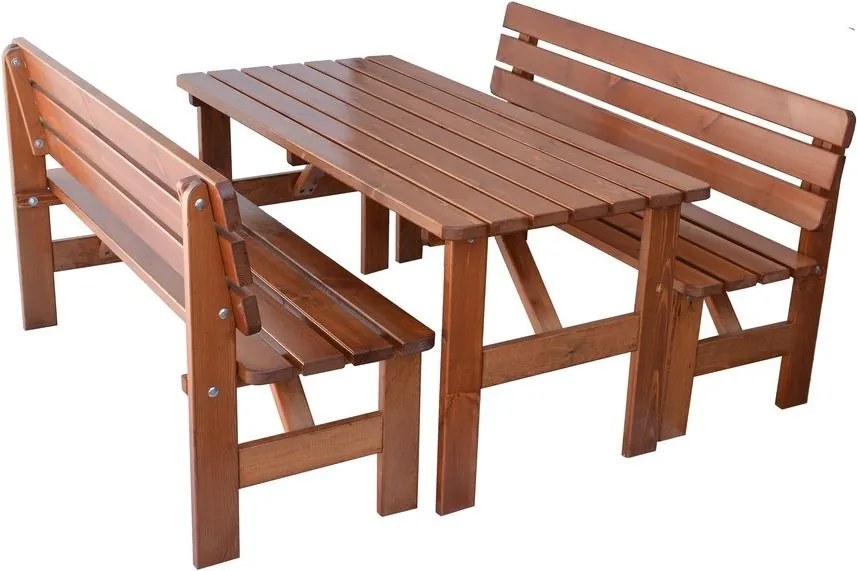 ROJAPLAST Kerti pad VIKING 150 cm lakkozott