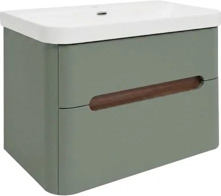 SAT Fusion mosdós szekrény 77,5x53x45 cm eukaliptusz zöld matt SATFUSION280EZMW