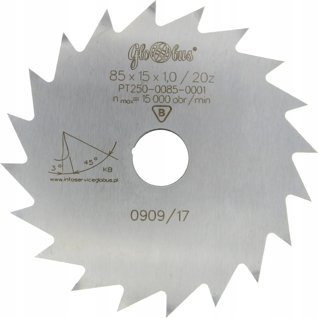 Globus Elektromos kéziszerszám fűrész 85x15x1,0 z=20 Kb PT250-0085-0001