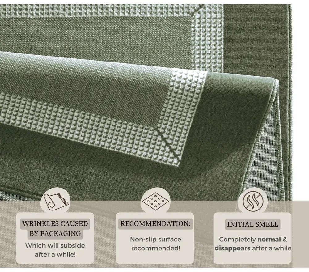 Zöld futószőnyeg 250x80 cm Band - Hanse Home