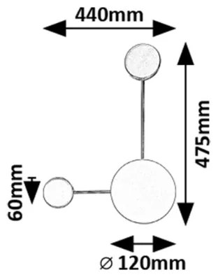 Rabalux 71274 - LED Fali lámpa AMADEO LED/7W/230V 3000K