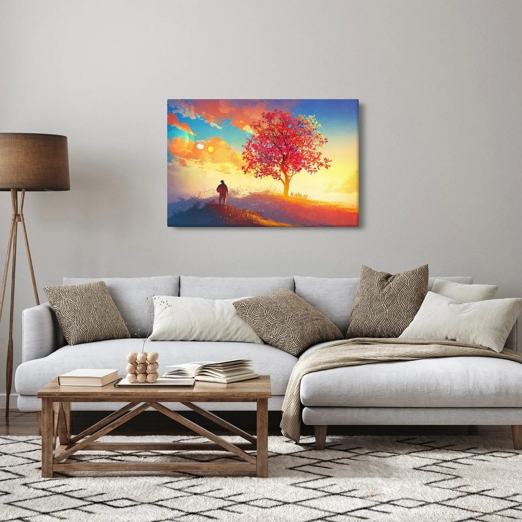Egy fa képe a dombon (90x60 cm)