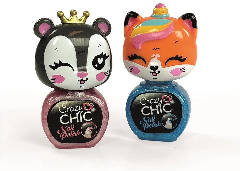 Crazy Chic Lovely Tigers csillámos körömlakk szett Clementoni