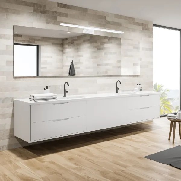 LED SHINE WHITE fürdőszobai tükörvilágítás, 15W/230V, 80 cm, IP44, fehér