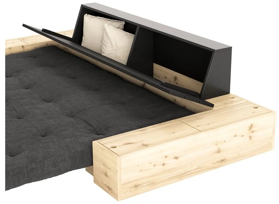 Szürke kinyitható kanapé 244 cm Base – Karup Design