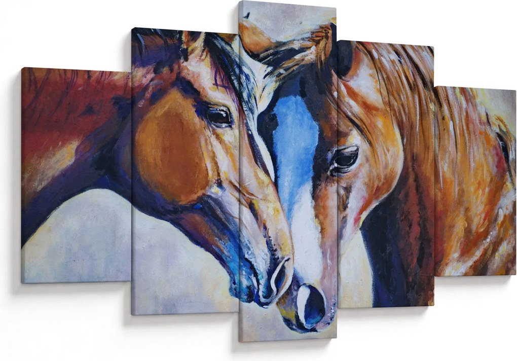 Kép - szerelmes lovak (150x105 cm)