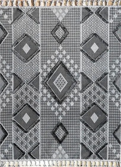 Boho Szőnyeg 200x290 Hálószoba Nappaliba Szürke Loft