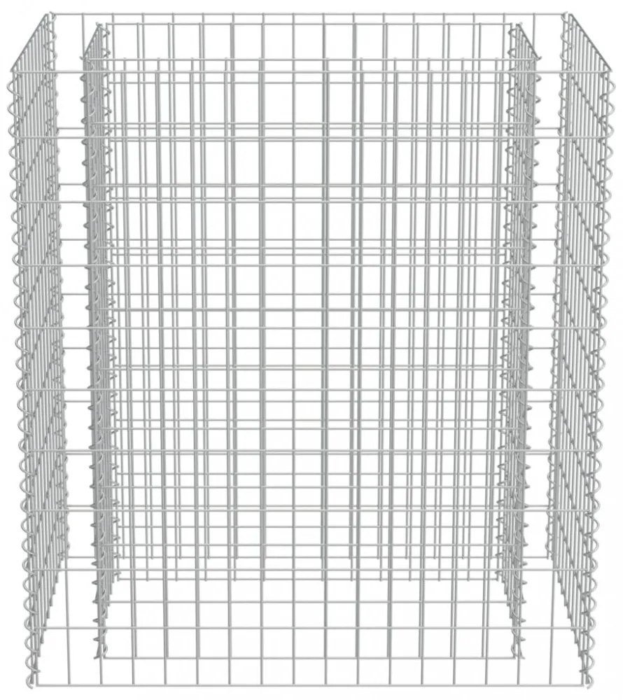 horganyzott acél gabion magaságyás 90 x 50 x 100 cm