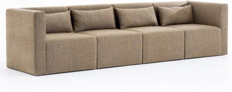 Plus barna négyszemélyes kanapé