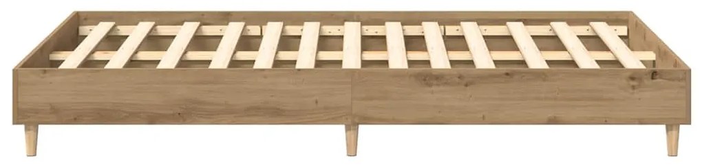 kézműves tölgy szerelt fa ágykeret matrac nélkül 120x200 cm