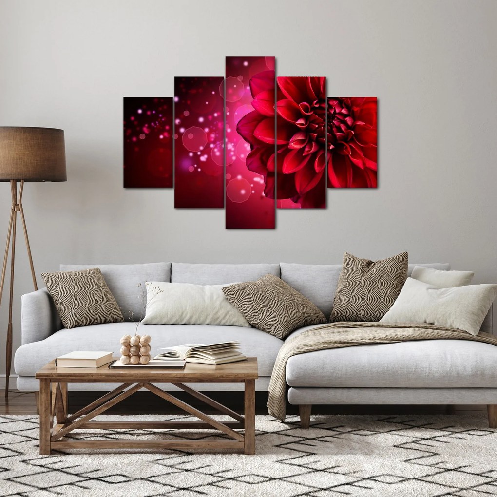 Piros virágok képe (150x105 cm)