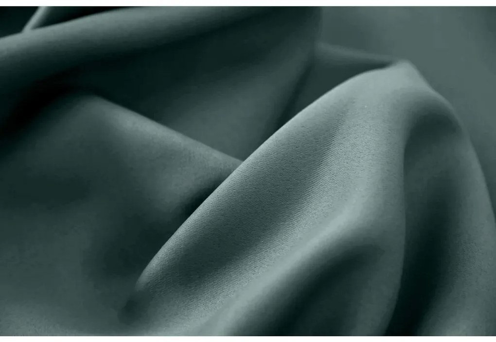 OXFORD türkiz függöny 140x250 cm Felfüggesztés: Fém gyűrűk