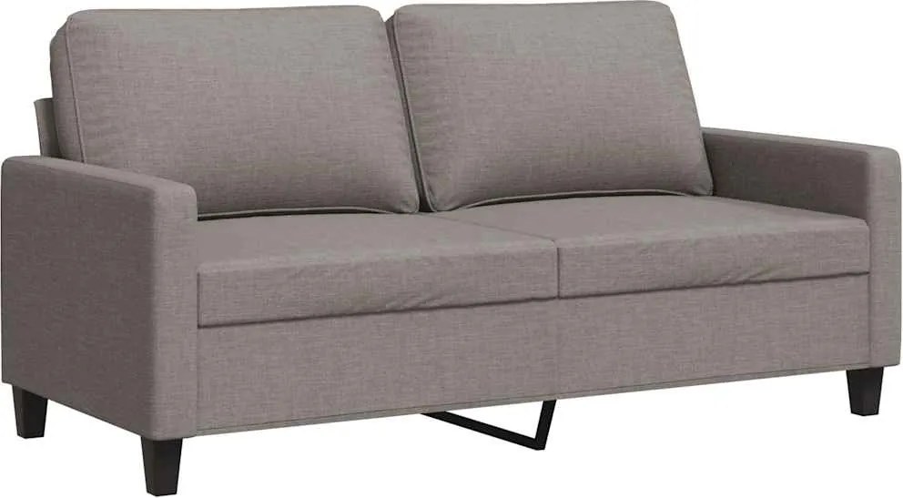 vidaXL kétszemélyes tópszínű szövet kanapé 140 cm