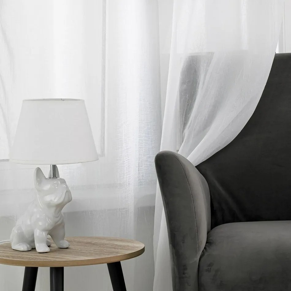 Homede Kresz Loops függöny, fehér280 x 175 cm, 280 x 175 cm