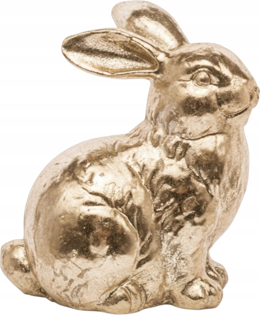 Nyuszi húsvéti figura arany nyuszi dekoráció glamour dekoráció 13 cm