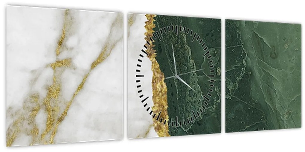 Kép - Zöld márvány N⁰3 (órával) (90x30 cm)