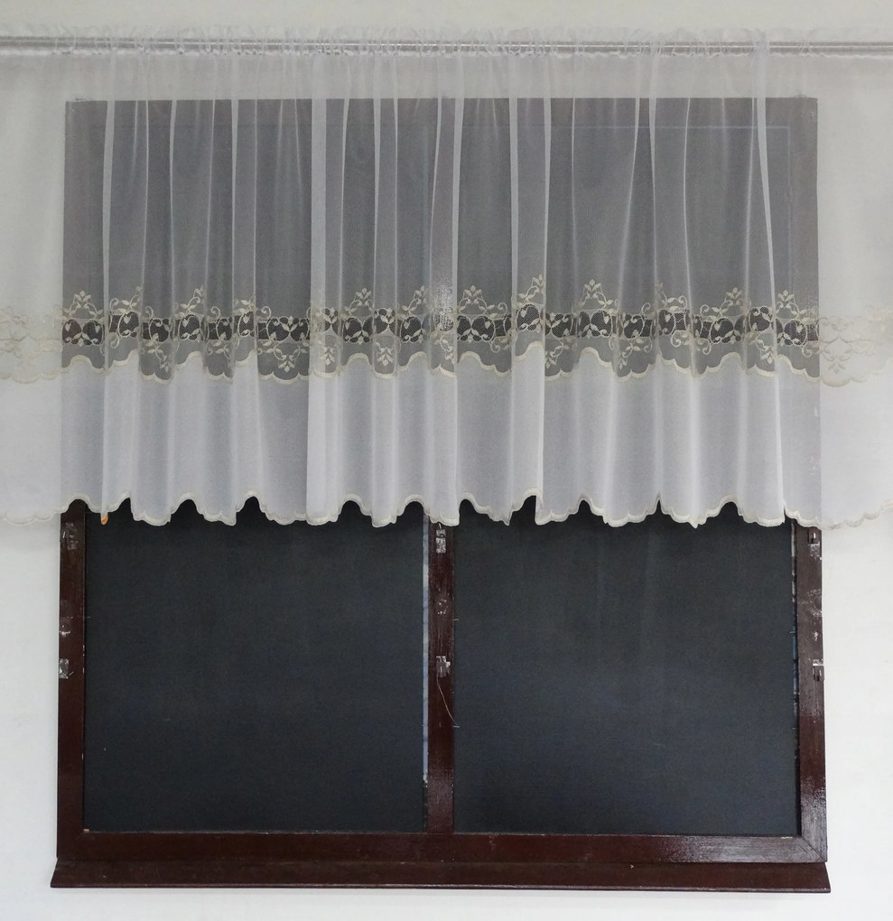 Mg Függöny 573/114 FEHÉR/arany 200x105cm Kész Alagút M