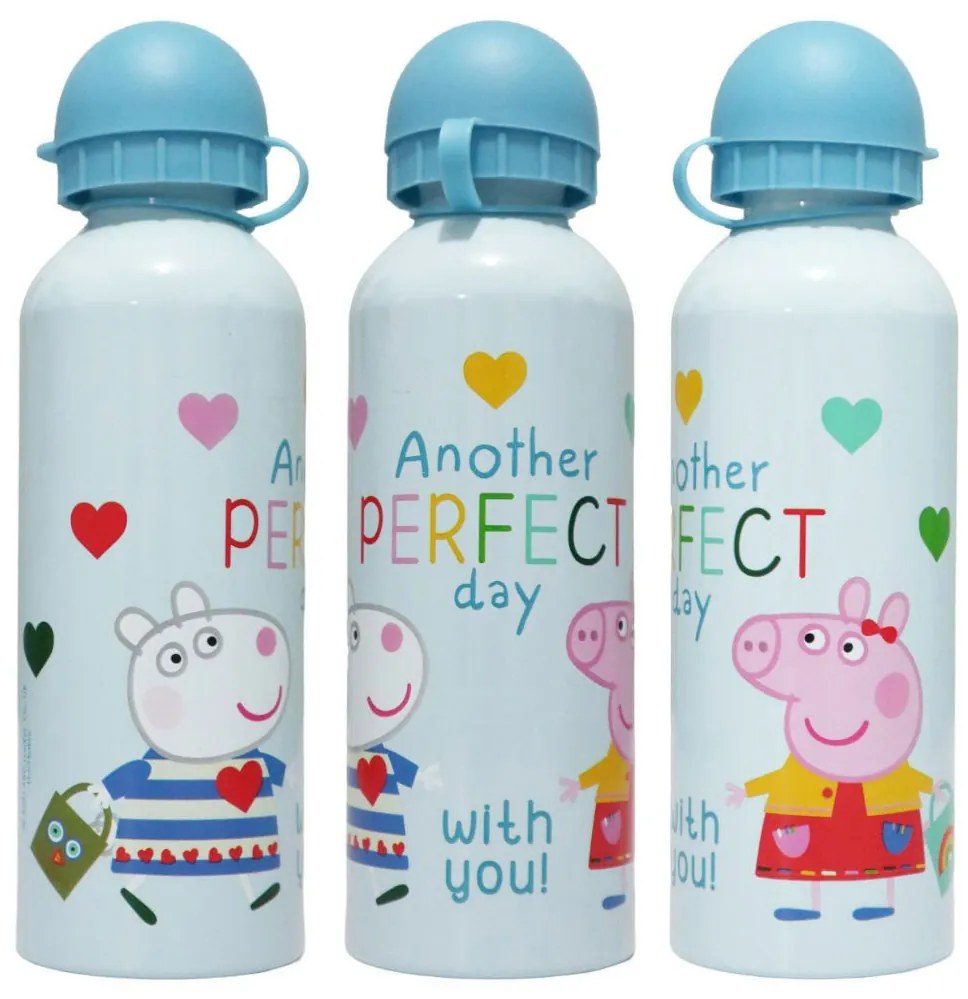 Peppa malac Perfect Day alumínium kulacs ivókupakkal 500 ml
