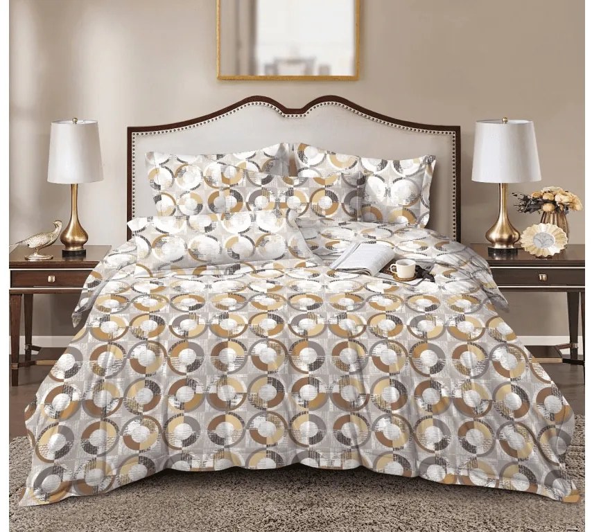 Mikroszálas ágyneműhuzat CIRELLO barna-szürke Ágyneműhuzat mérete: 70 x 90 cm | 140 x 200 cm