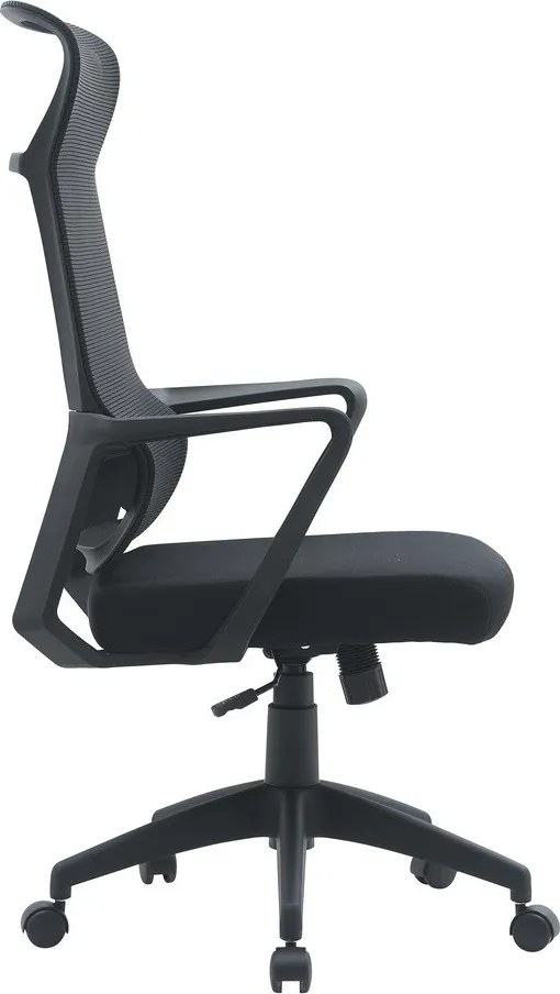 Fekete kárpitozott irodai szék Hoboken – Yes Everyday