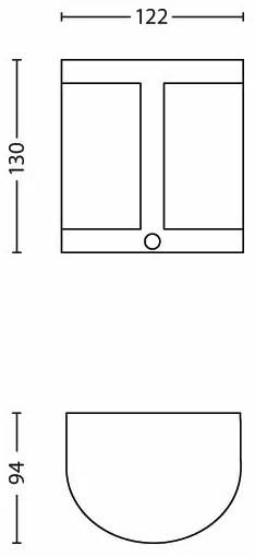 Philips 17316/47/16 - LED Kültéri fali lámpa érzékelős PARROT 1xLED/3,5W