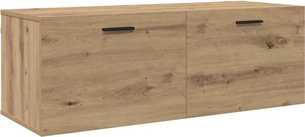 vidaXL Fali szekrény Artisan tölgy 100 x 36,5 x 35 cm Faanyag