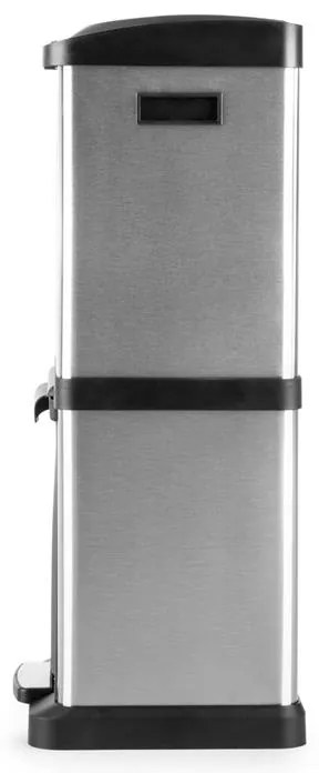 Klarstein Ökosystem², szemeteskosár, hulladék osztályozó, 30 l (1 x15 l, 2x7,5 l), PE, nemesacél