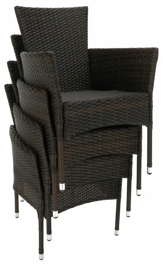 Kerti bútor szett LT3930 barna-bézs rattan