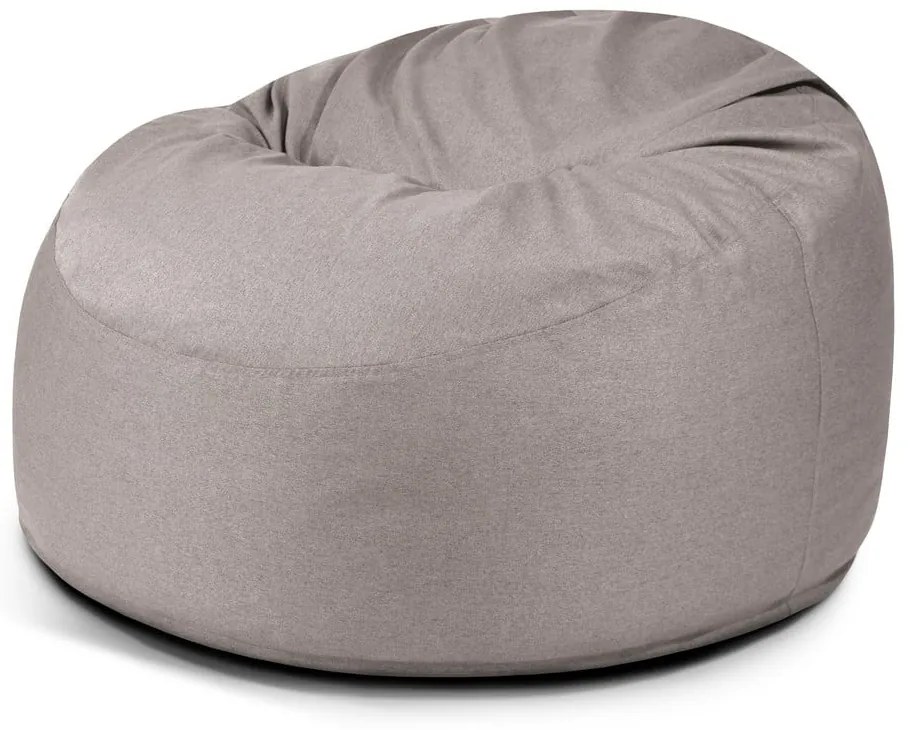 Szürkésbézs babzsákfotel Om 110 – SLOWDOWN