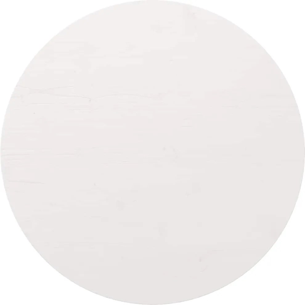 vidaXL fehér tömör fenyőfa asztallap Ø90 x 2,5 cm