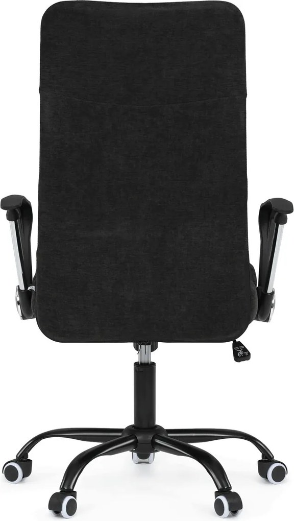 KA-W3109 fekete szövet irodai szék hinta mechanizmussal