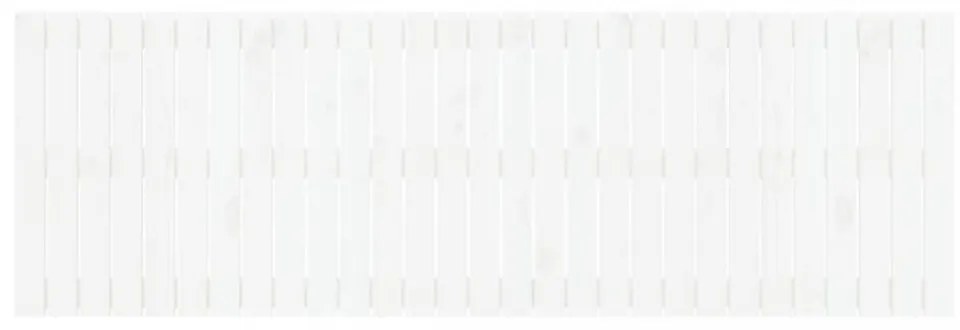 fehér tömör fenyőfa fali fejtámla 185 x 3 x 60 cm