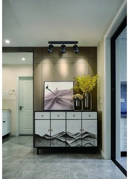 Spotlámpa BAMBOO 3xGU10/10W/230V fekete