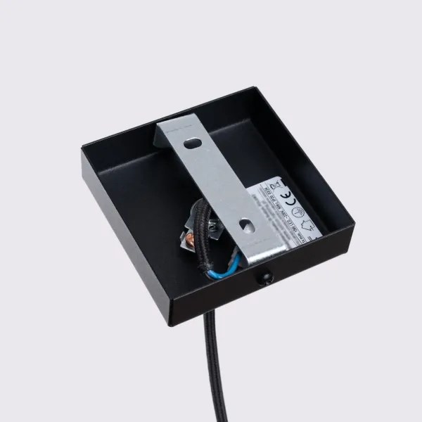 Sollux SL.1573 - Csillár zsinóron KARBON 1xGU10/10W/230V fekete