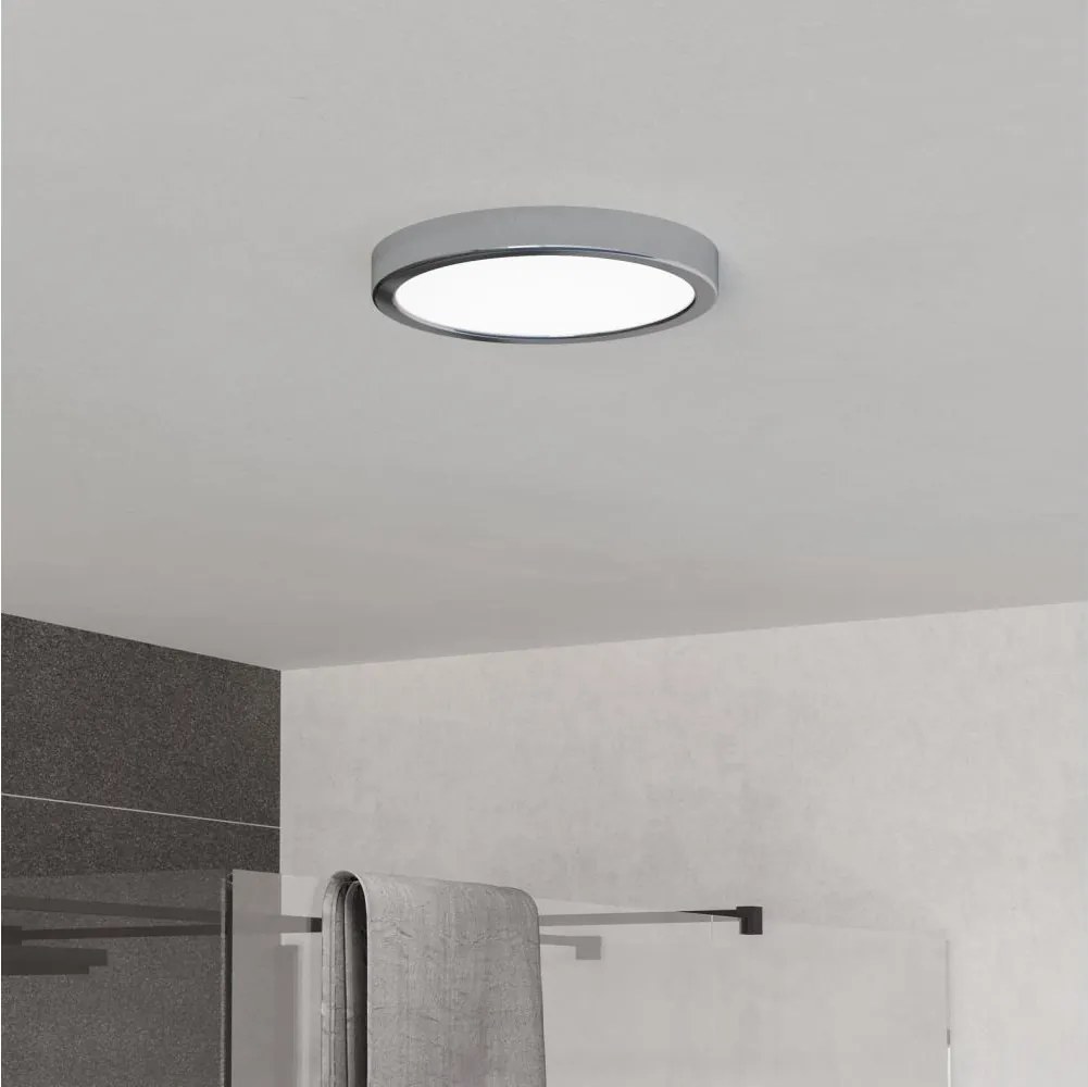 Eglo 901763 - LED fürdőszobai mennyezeti lámpa FUEVA LED/11,5W/230V Ø21,1cm IP44 króm