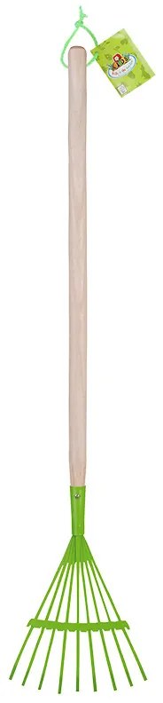 Fa nyelű gyerek lombseprű, 82,5 cm