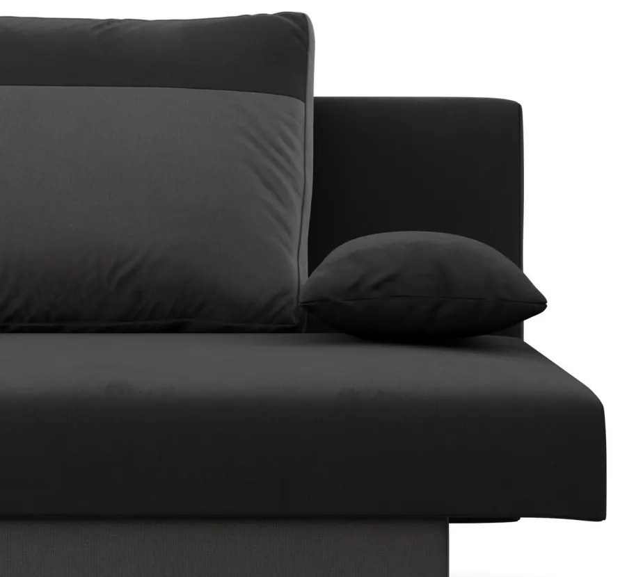 Sony kanapé, szövet anyag, hab töltet, fekete - szürke