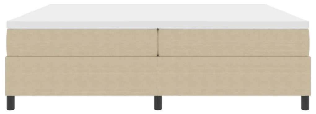Boxspring Ágy matraccal Világos Zöld Szürke 200x200 cm Kordbársony Szövet