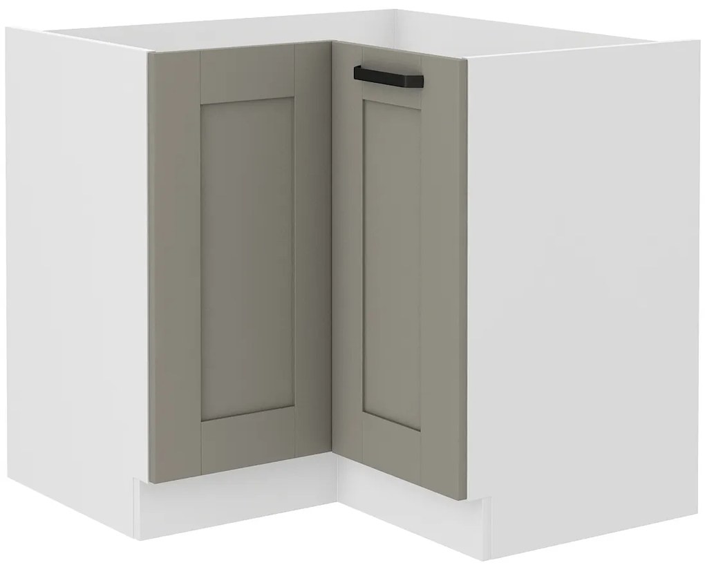 Sarok alsó konyhaszekrény Lucid 89 x 89 DN 1F BB (claygrey + fehér). 1045435