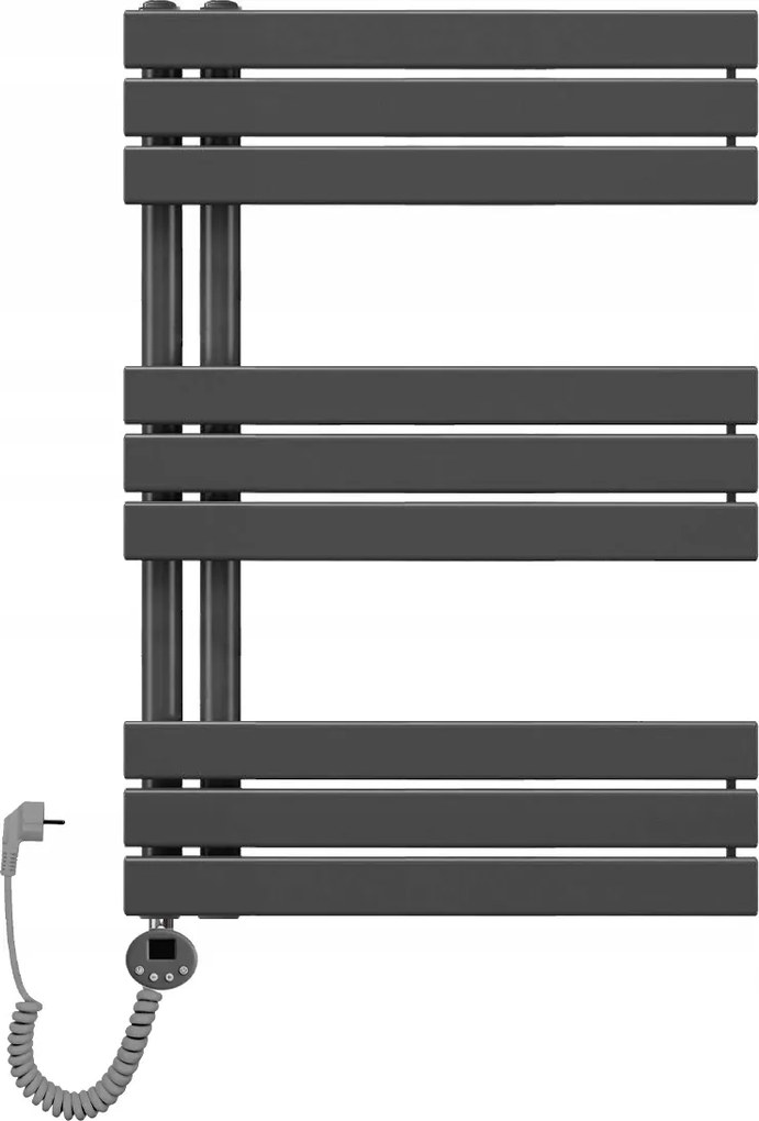 Fürdőszobai radiátor dekoratív elektromos létra 850x600 600W antracit