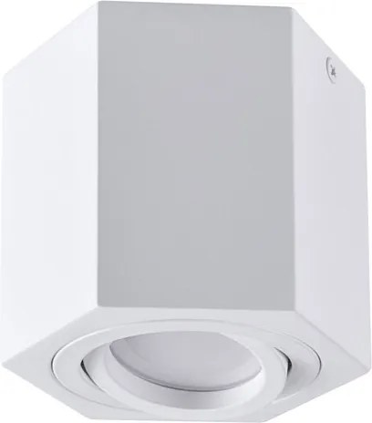 Falra szerelhető mennyezeti lámpatest fehér Hexagon Polux hatszögletű cső