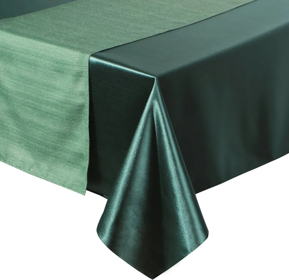 Abrosz dekoratív Glamo 140x220 Eurofirany zöld, fényes sálgallérral