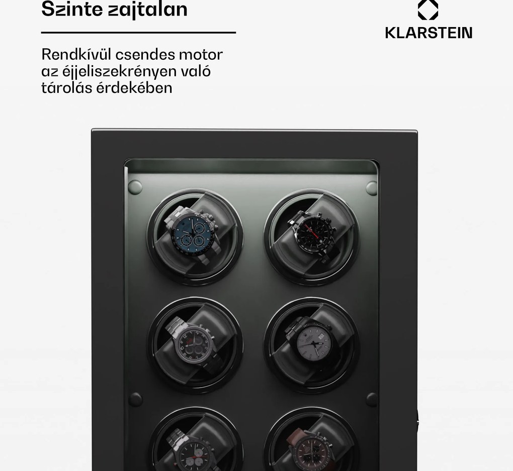 Klarstein Verdon 8, óratekercselő, 8 órához, 3 üzemmód, 5 sebesség, LED, távirányító