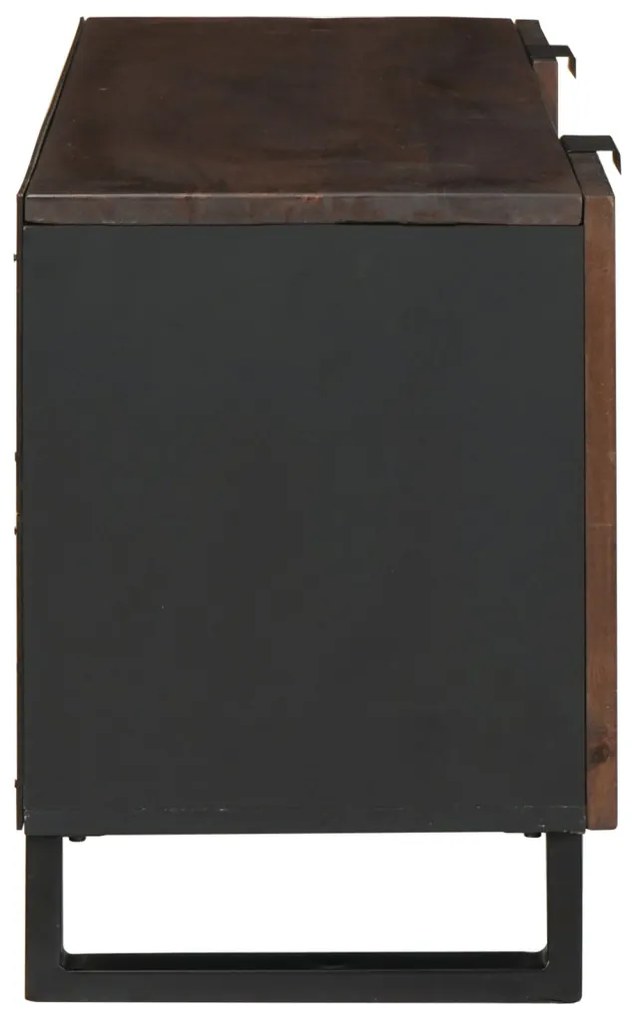 TV Szekrény, 105 x 33.5 x 46 cm, tömör mangófából készült.