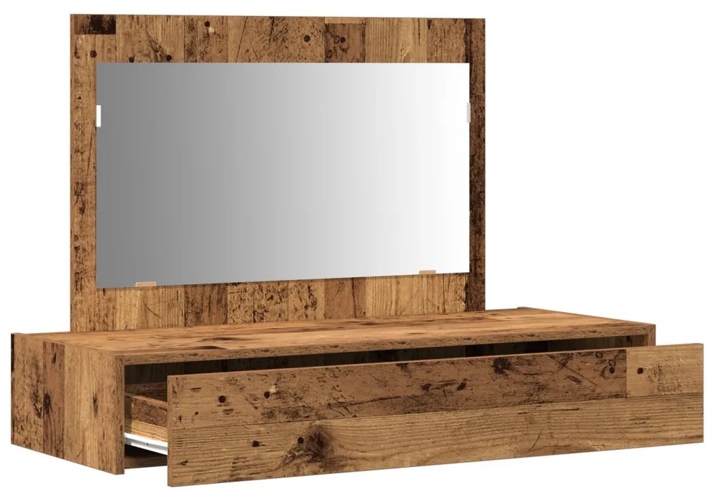 Fali Pipereasztal - Vintage Fa - 100x40x70 cm