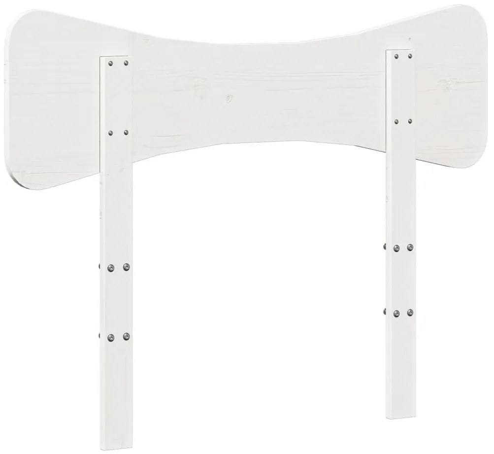 fehér tömör fenyőfa fejtámla 100 cm